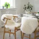Wooly enkel "skinnfelle", Ivory str 60x90