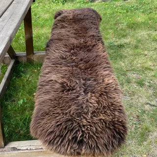 Gently dobbelt skinn str 180cm