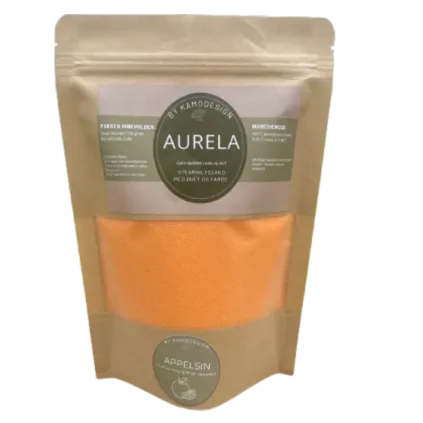 Stearinlyssand med duft og farge