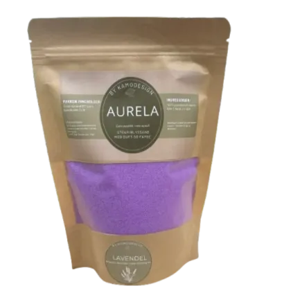 Stearinlyssand med duft og farge