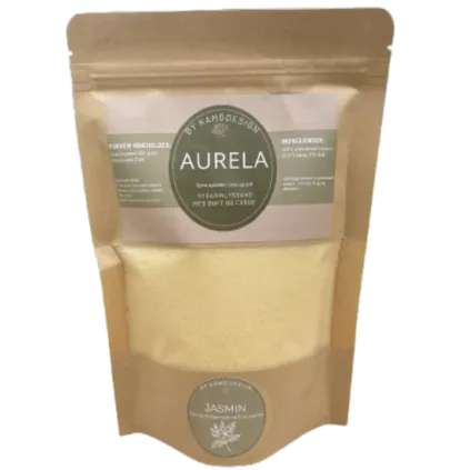 Stearinlyssand med duft og farge