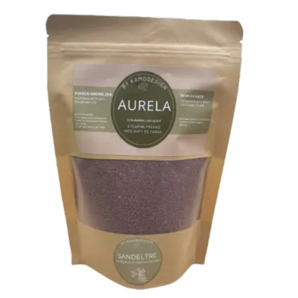 Stearinlyssand med duft og farge