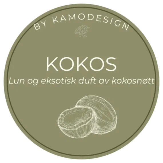 Stearinlyssand med duft og farge