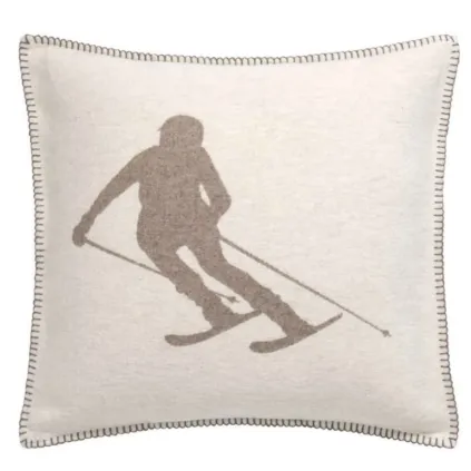 Putetrekk "Skier" beige 50x50