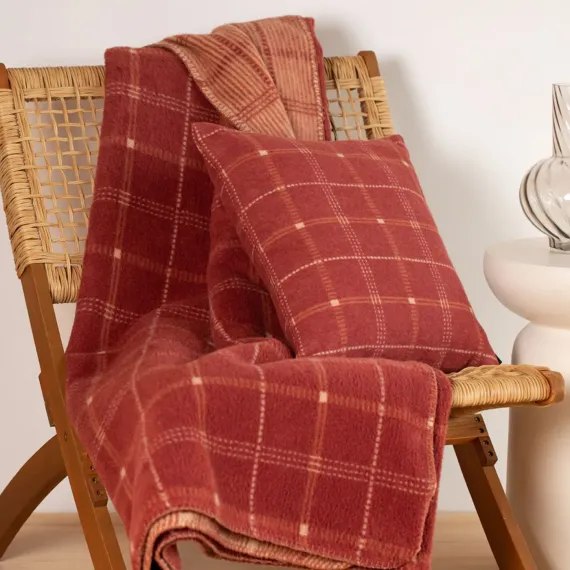 Putetrekk 40x40, Red check