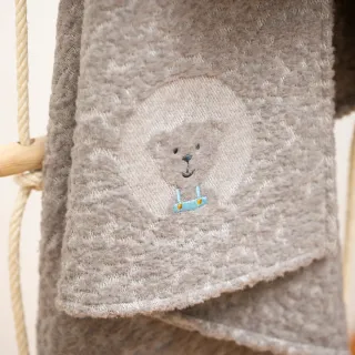 Babyteppe Teddy 70x90, gråbrun