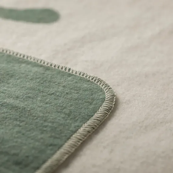 Silvretta pledd 140x200 "Sopp", grønn