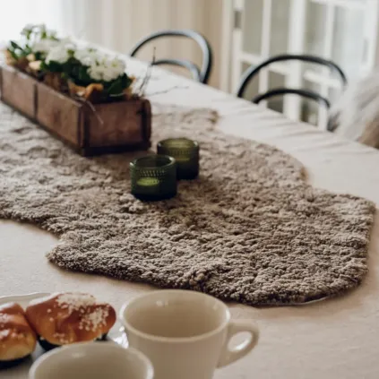 Curly korthåret skinn 18mm