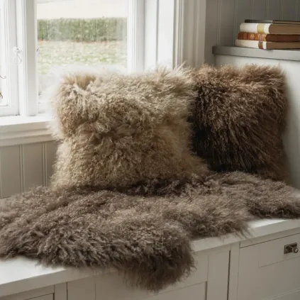 Shansi langhåret skinn 100mm