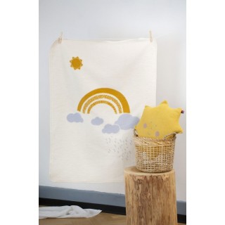 Maja pledd "rainbow" 75x100