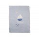 Maja pledd "sailboat", light blue 75x100